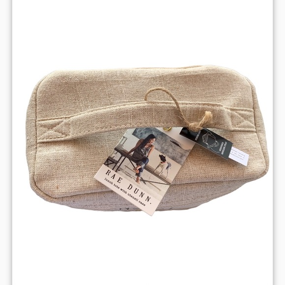 NWT Rae Dunn Lunch tote with Removable Shoulder Strap and Utensil Case - Picture 5 of 8